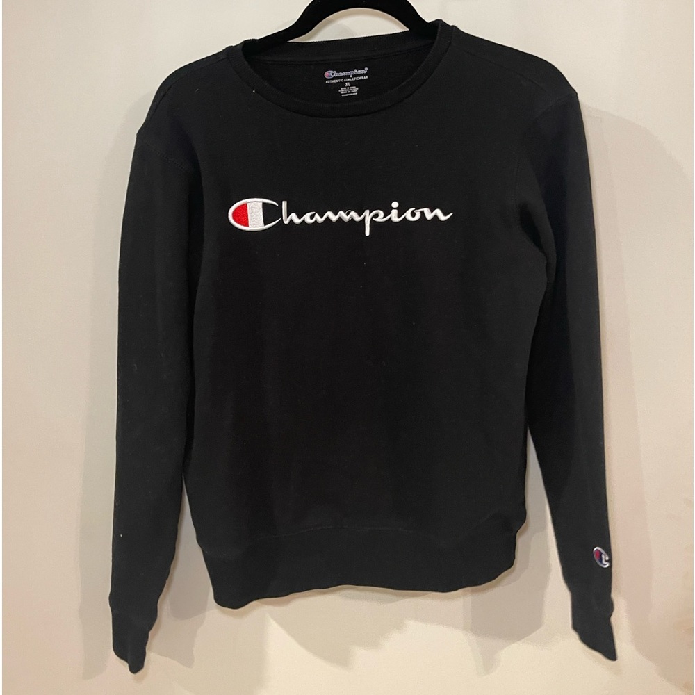 black champion crew neck
